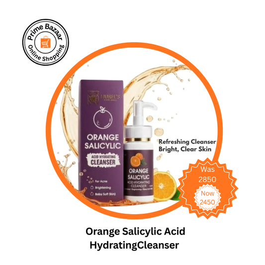 Orange Salicylic Acid Hydrating Cleanser | Gentle Exfoliation, Brightening & Baby-Soft Skin | 100ml